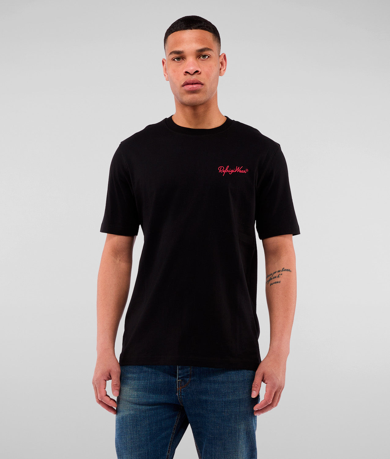 RefrigiWear T-Shirt In Cotone 100% – Maglia Basic Con Taschino, Vestibilità Slim Comoda Per Uomo E Donna
