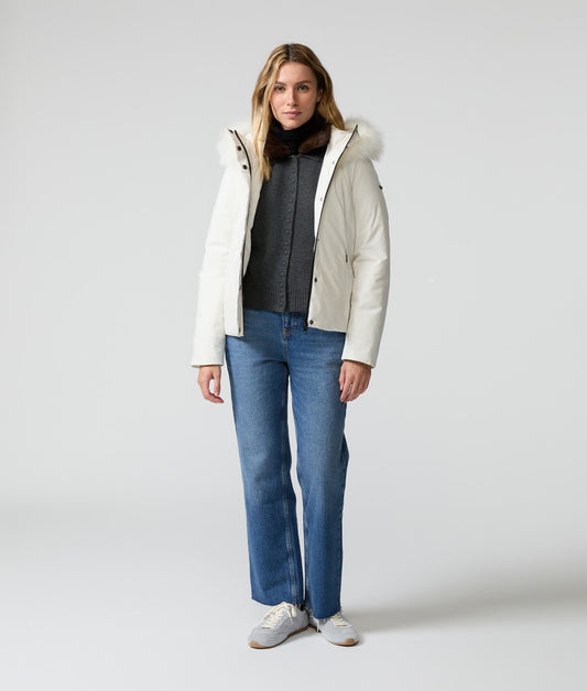 SHORT LADY TECH JACKET TOFU | RefrigiWear SHORT LADY TECH JACKET TOFU | RefrigiWear