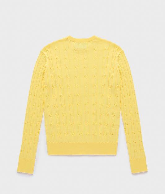 BRAIDS NALA KNITWEAR YELLOW CREAM | RefrigiWear BRAIDS NALA KNITWEAR YELLOW CREAM | RefrigiWear