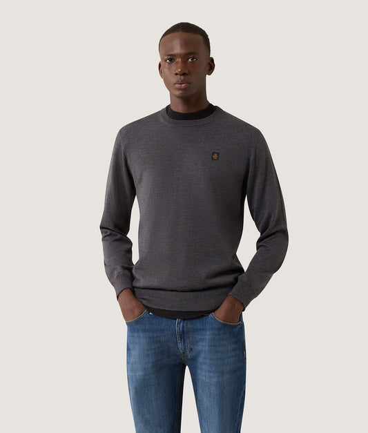 BENNET PULLOVER DARK GREY MELANGE | RefrigiWear BENNET PULLOVER DARK GREY MELANGE | RefrigiWear