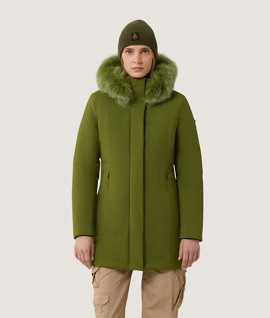 LADY TECH/1 FUR JACKET PESTO/ CYPRESS | RefrigiWear LADY TECH/1 FUR JACKET PESTO/ CYPRESS | RefrigiWear