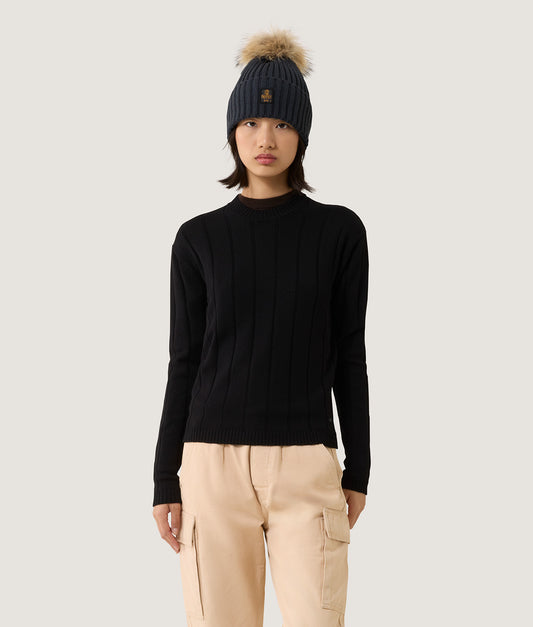 ZELIA KNITWEAR BLACK | RefrigiWear ZELIA KNITWEAR BLACK | RefrigiWear