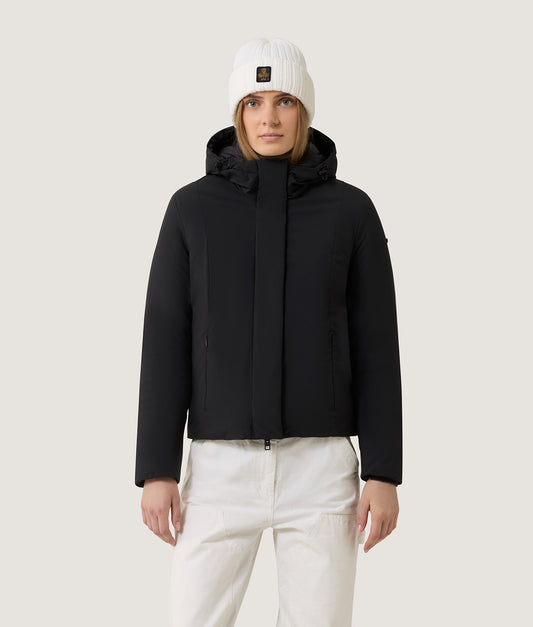 SHORT LADY TECH JACKET BLACK | RefrigiWear SHORT LADY TECH JACKET BLACK | RefrigiWear
