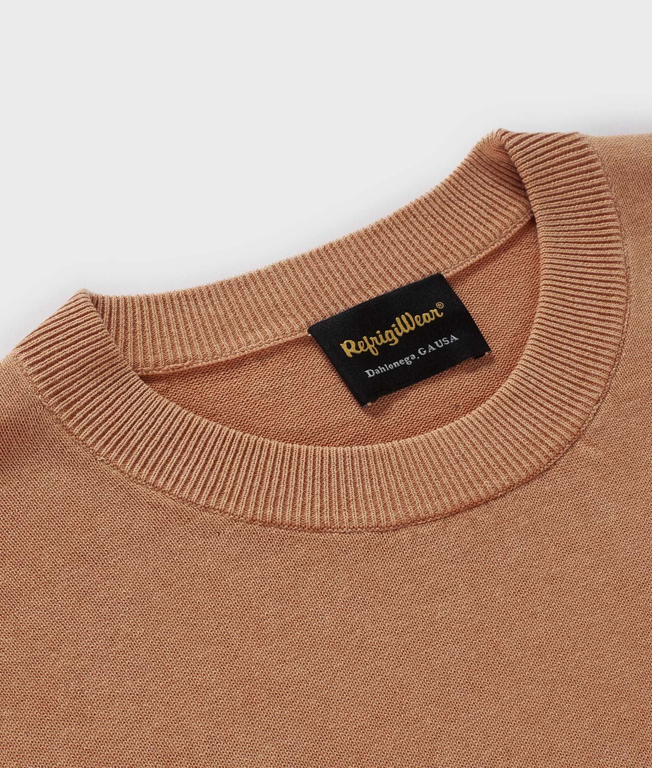 KNITWEAR OMAR SWEATER BRANDIED MELON | RefrigiWear