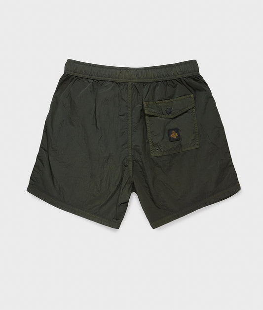 BEACH SHORT MILITARY GREEN | RefrigiWear