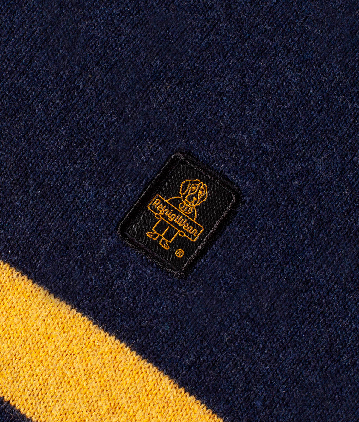 KNITWEAR COLIN STRIPE PULLOVER MUSTARD | RefrigiWear