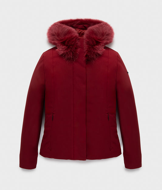 SHORT LADY TECH JACKET MERLOT | RefrigiWear