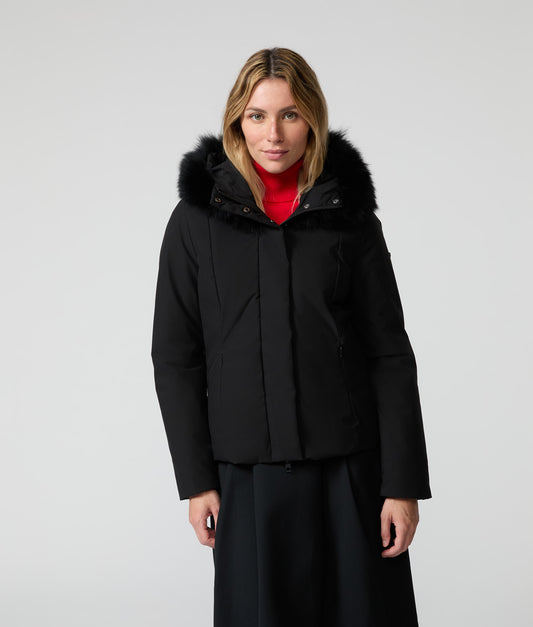 SHORT LADY TECH JACKET BLACK | RefrigiWear