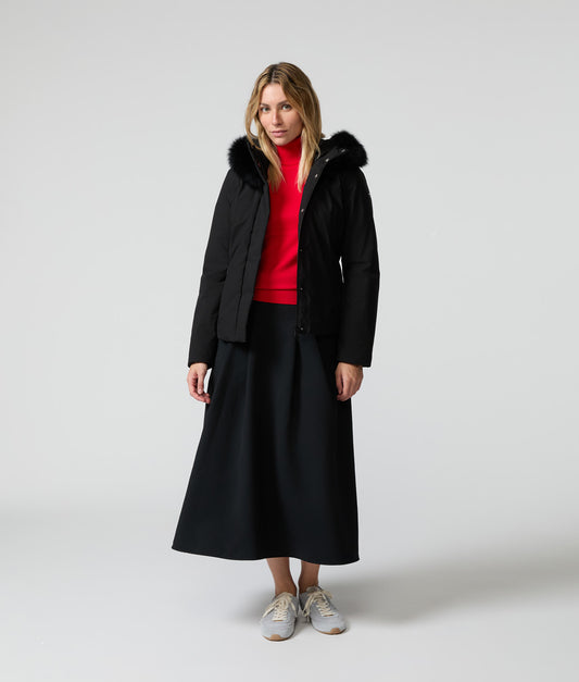 SHORT LADY TECH JACKET BLACK | RefrigiWear