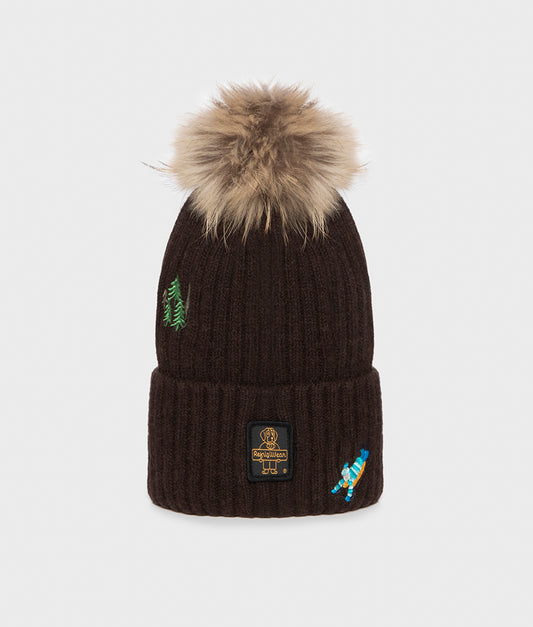 ALPENGLOW HAT BLACK COFFEE | RefrigiWear