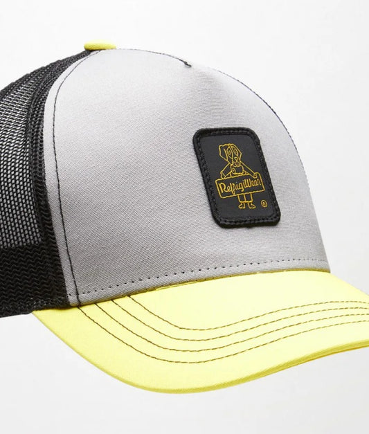 RAPPER CANVAS HAT GREY-YELLOW-BLACK | RefrigiWear