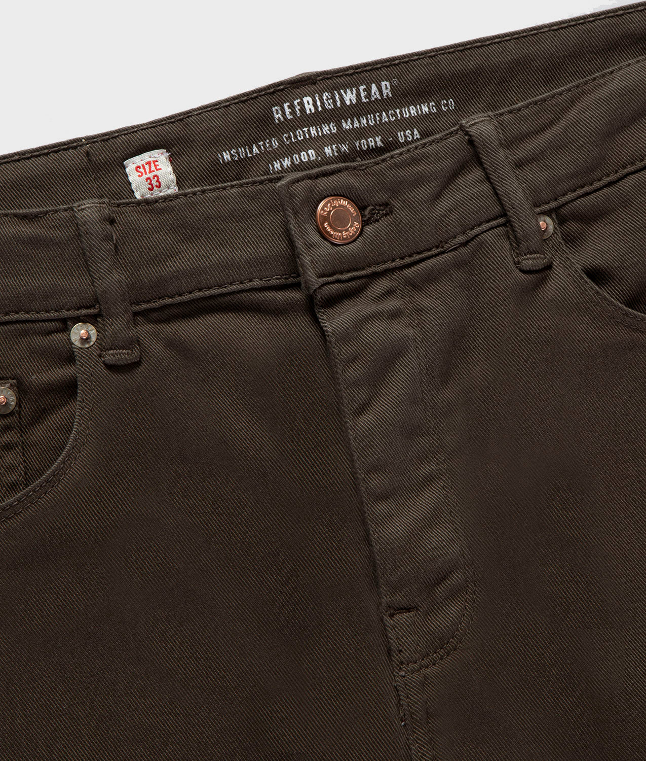 TROUSERS CENTURY DENIM MAJOR BROWN | RefrigiWear