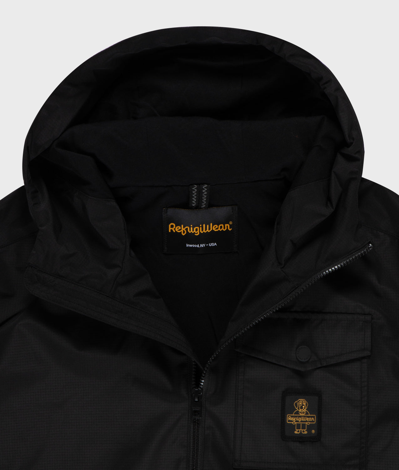 JACKETS HOOD LIGHT CAPTAIN JACKET BLACK | RefrigiWear