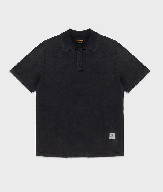 SID KNIT POLO BLACK | RefrigiWear