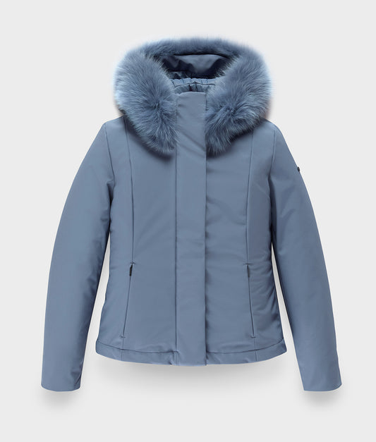 SHORT LADY TECH JACKET DUSTY BLUE | RefrigiWear