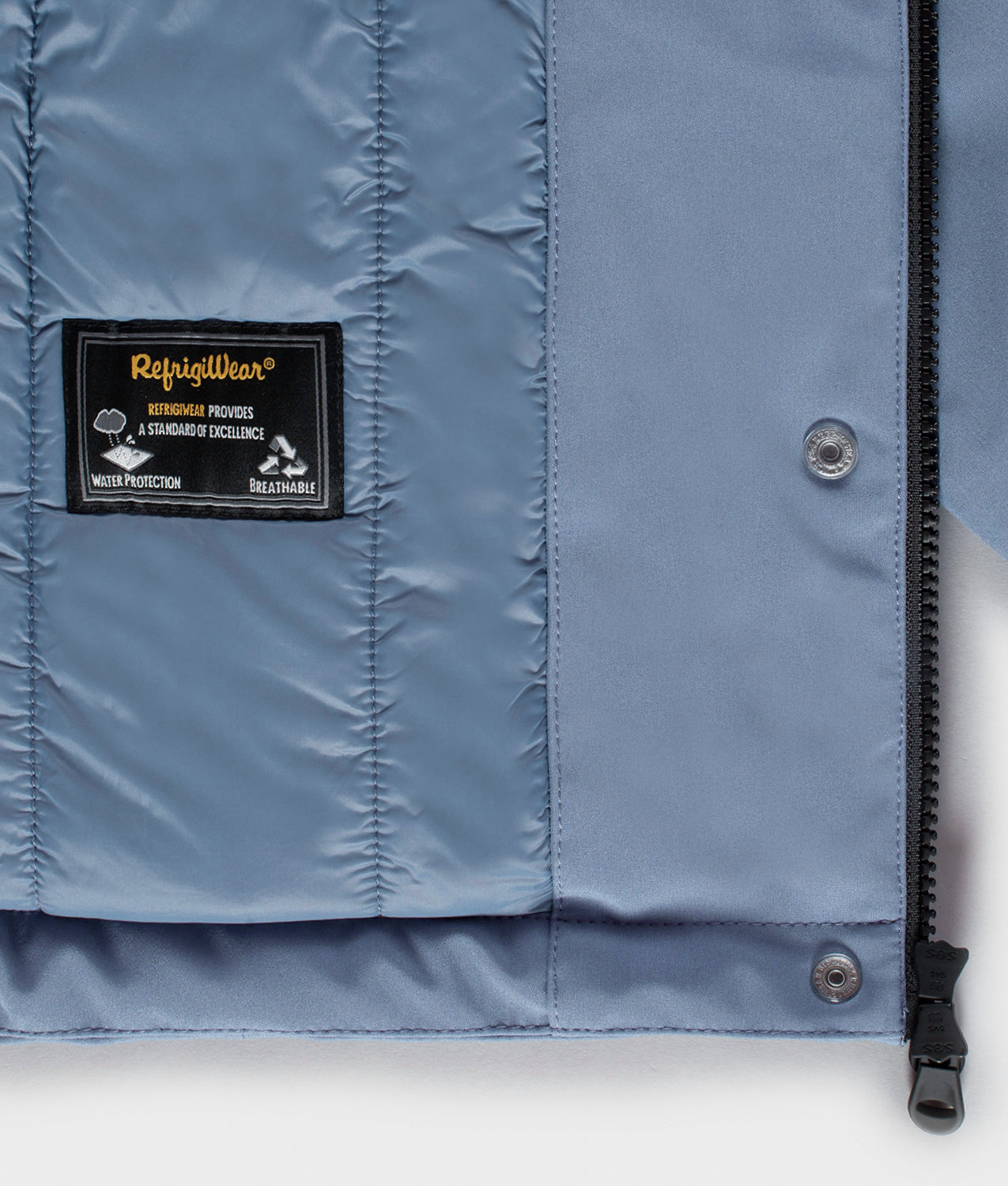JACKETS SHORT LADY TECH JACKET DUSTY BLUE | RefrigiWear