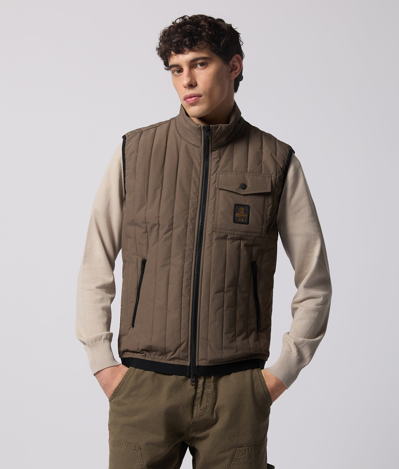 JACKETS MASTER MELVI VEST MAJOR BROWN | RefrigiWear