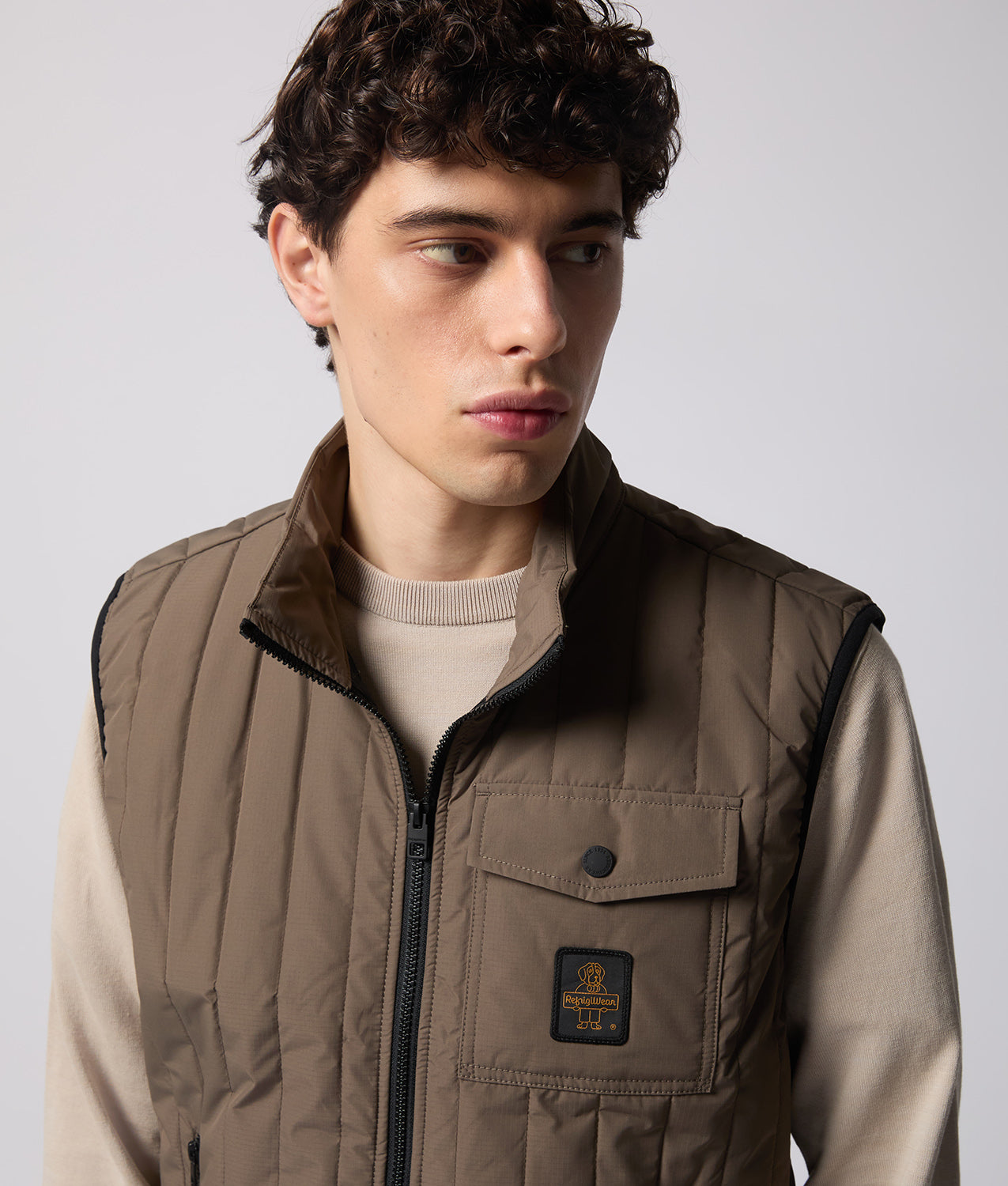 JACKETS MASTER MELVI VEST MAJOR BROWN | RefrigiWear