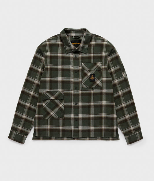 STRAUSS SHIRT CHECK BURGUNDY | RefrigiWear