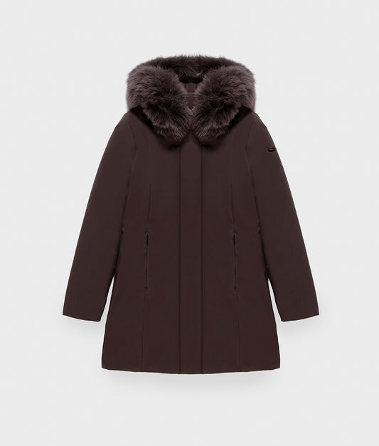 LADY TECH/1 FUR JACKET BLACK COFFEE | RefrigiWear