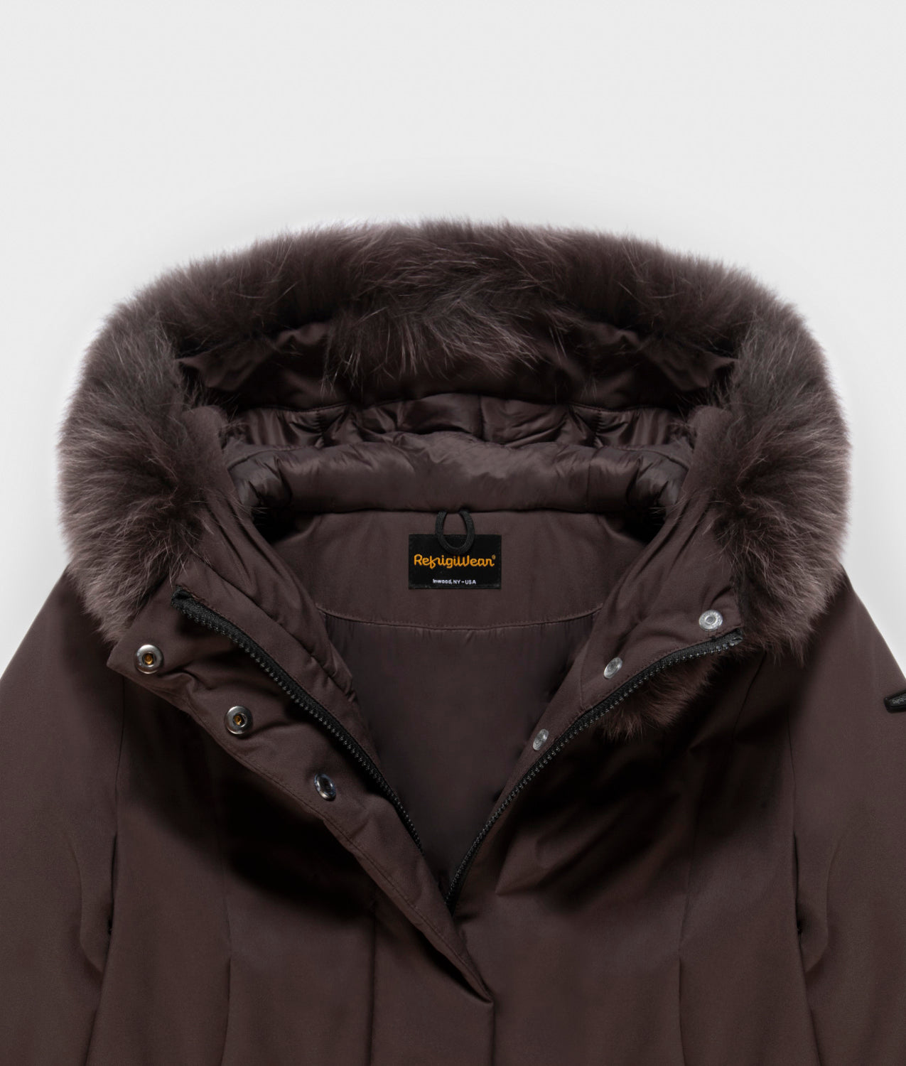 JACKETS LADY TECH/1 FUR JACKET BLACK COFFEE | RefrigiWear