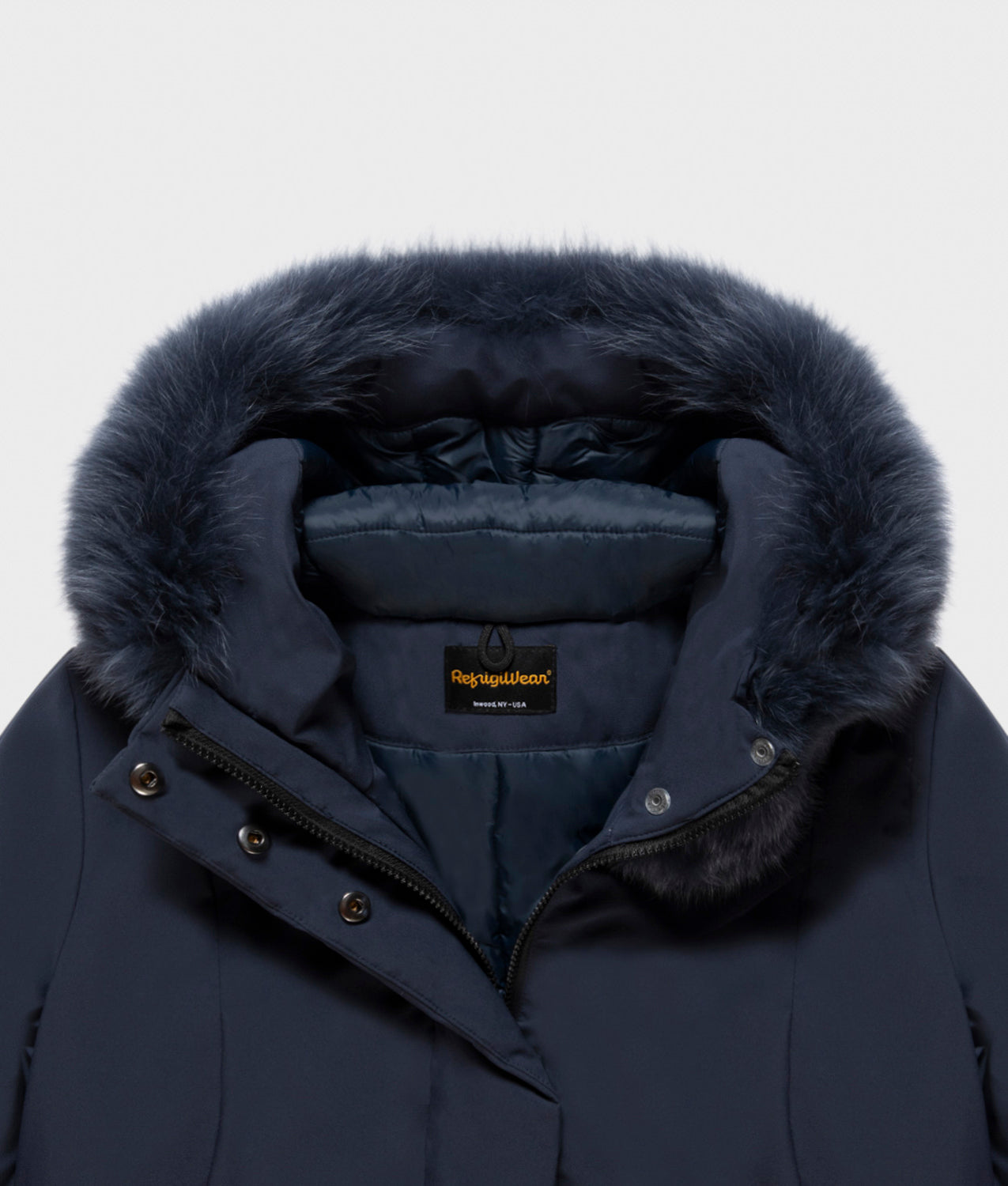 JACKETS SHORT LADY TECH FUR JACKET DARK BLUE | RefrigiWear