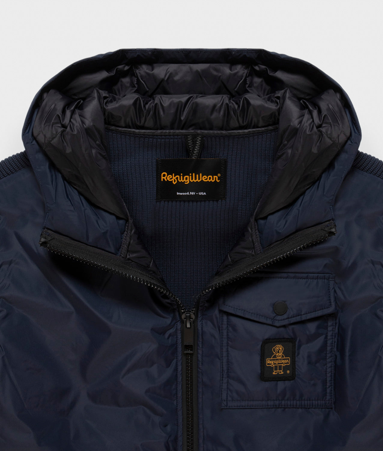 JACKETS HYBRID HOOD HUNTER DARK BLUE | RefrigiWear