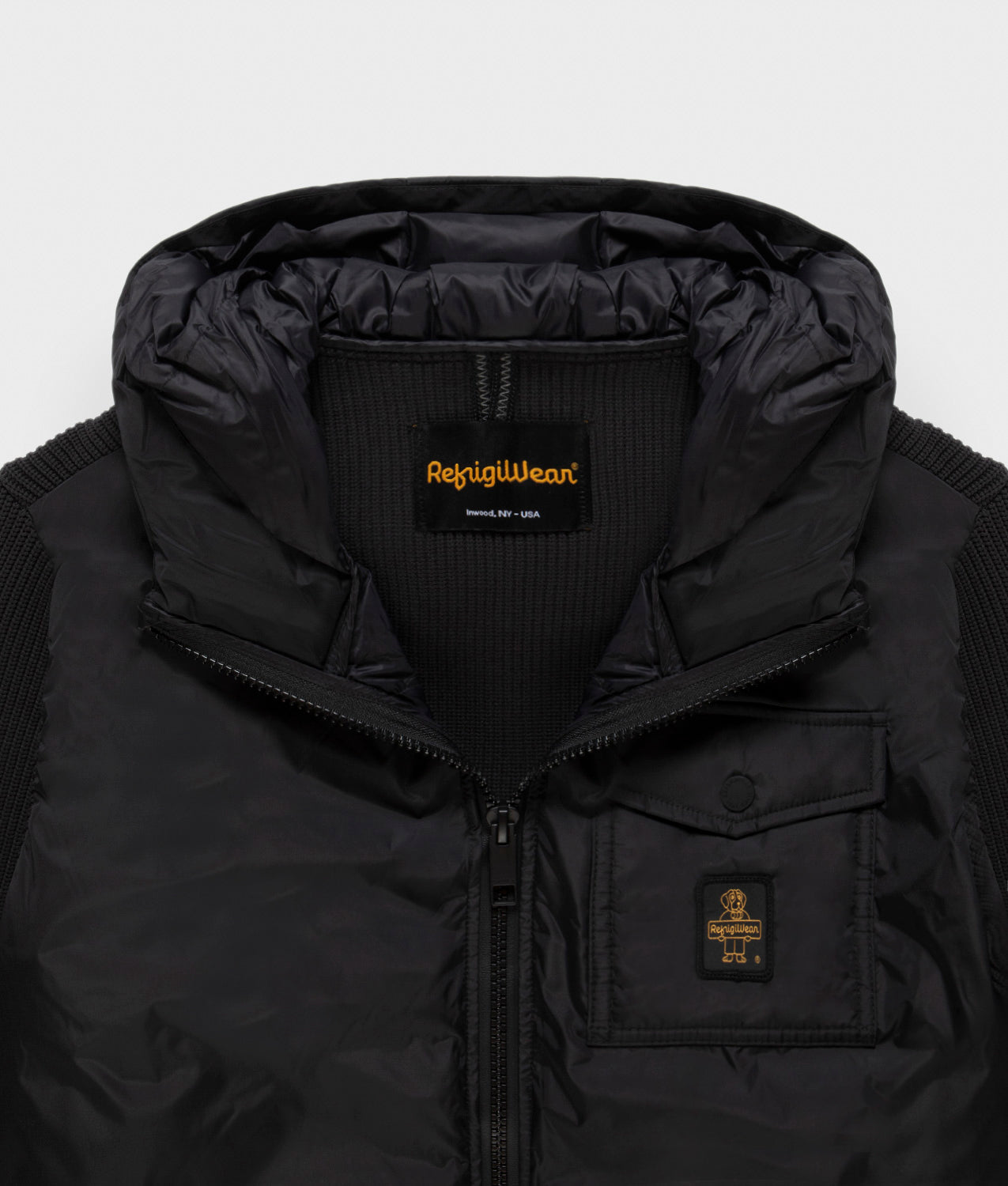 JACKETS HYBRID HOOD HUNTER BLACK | RefrigiWear
