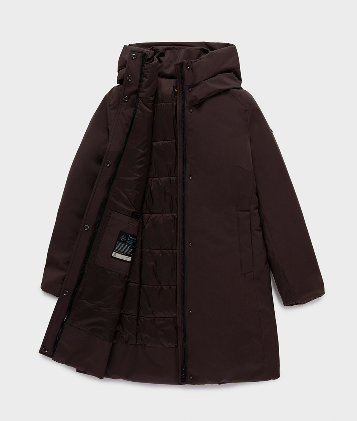 JACKETS LONG NEBLA TECH JACKET BLACK COFFEE | RefrigiWear