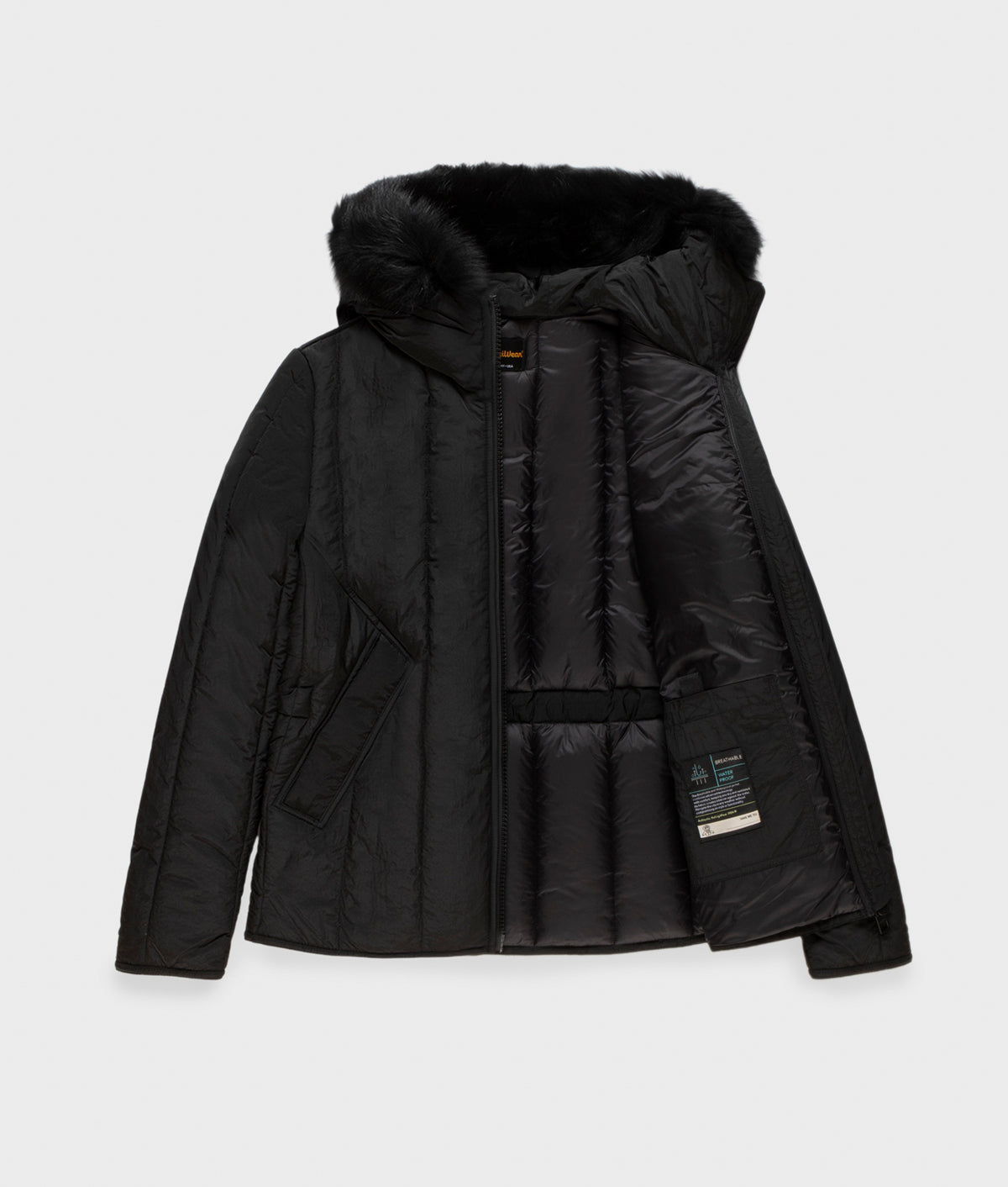 JACKETS SHORT BERNA FUR JACKET BLACK | RefrigiWear