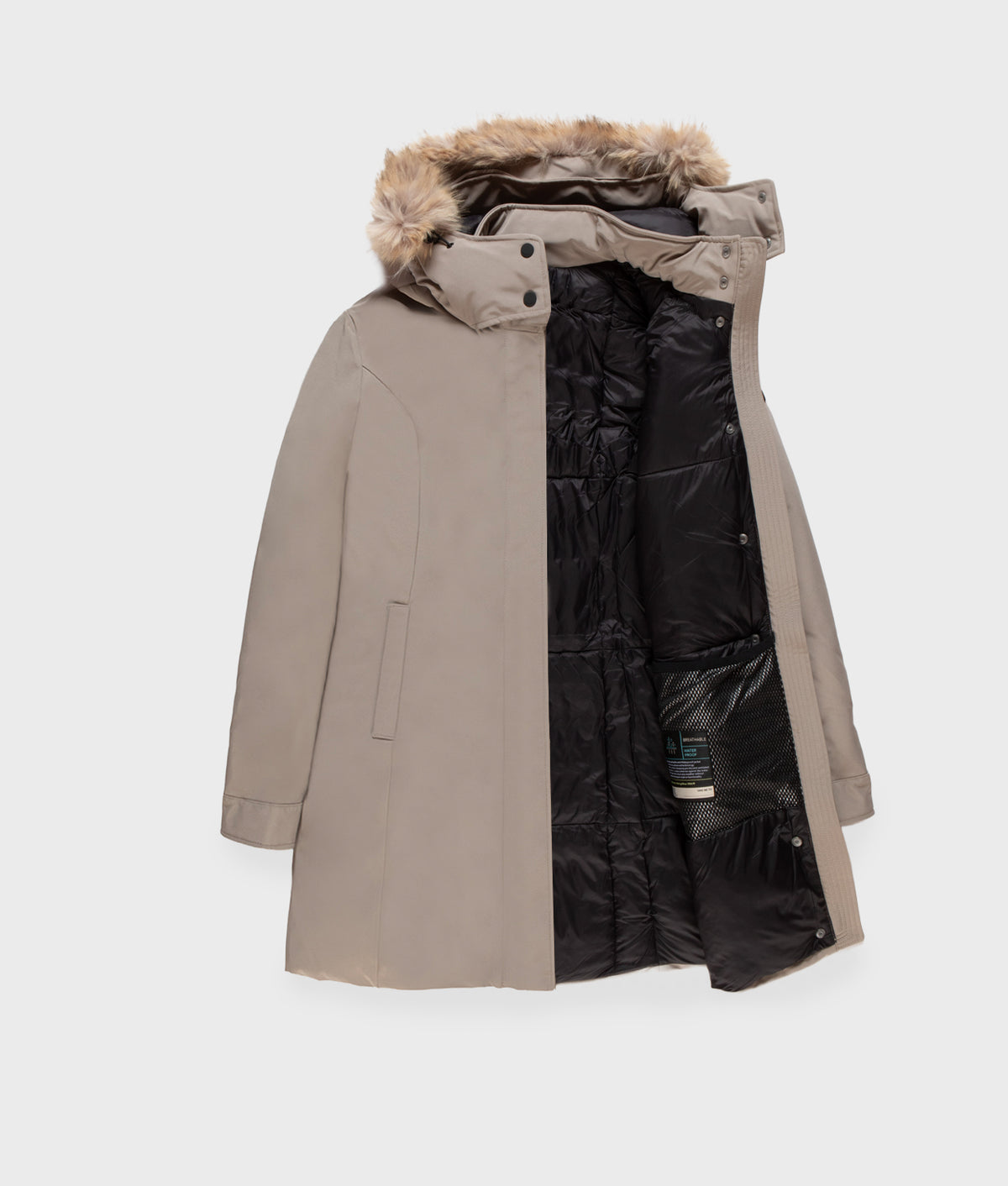 JACKETS EVA ECO FUR JACKET MASTICE | RefrigiWear