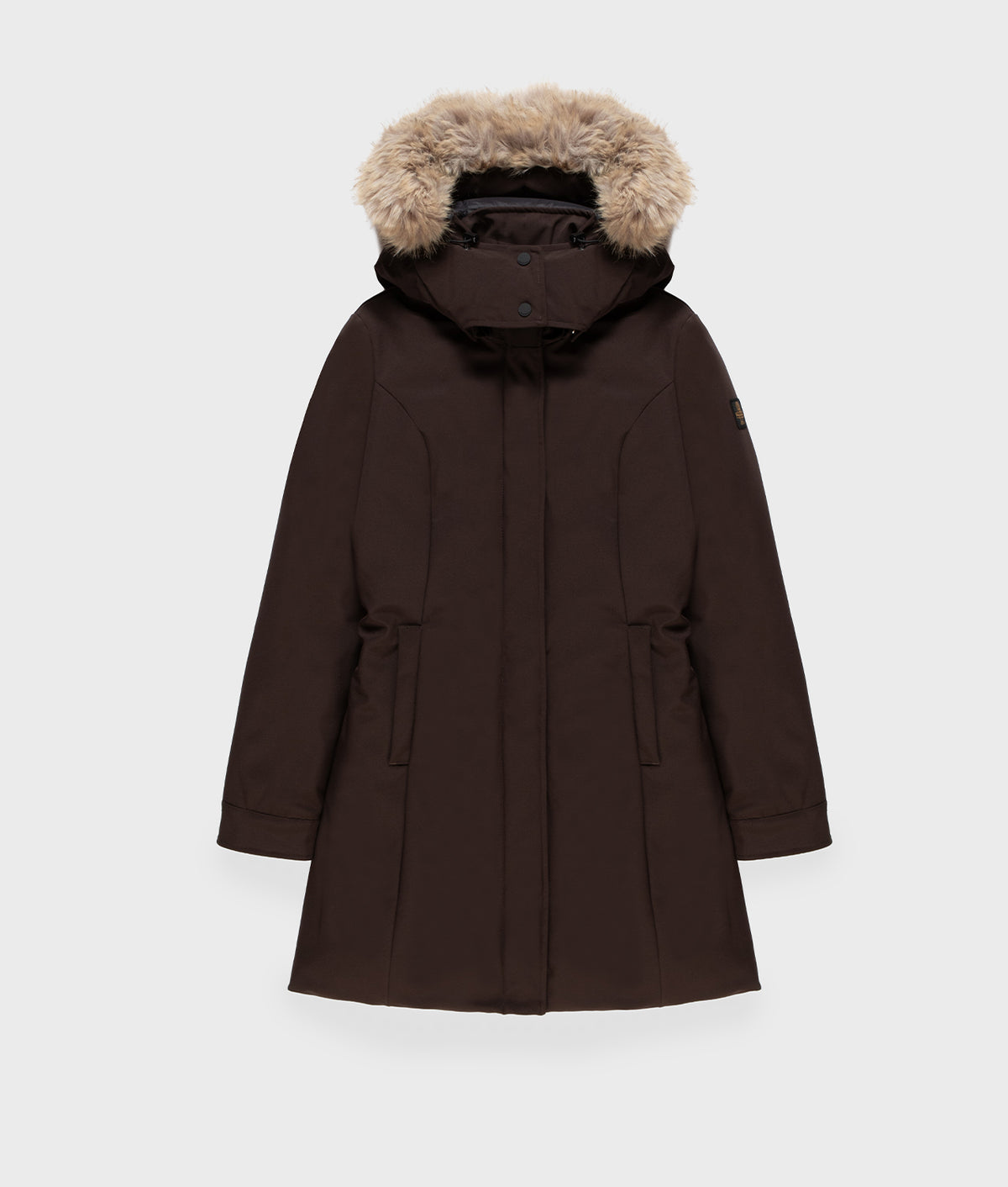 JACKETS EVA ECO FUR JACKET BLACK COFFEE | RefrigiWear