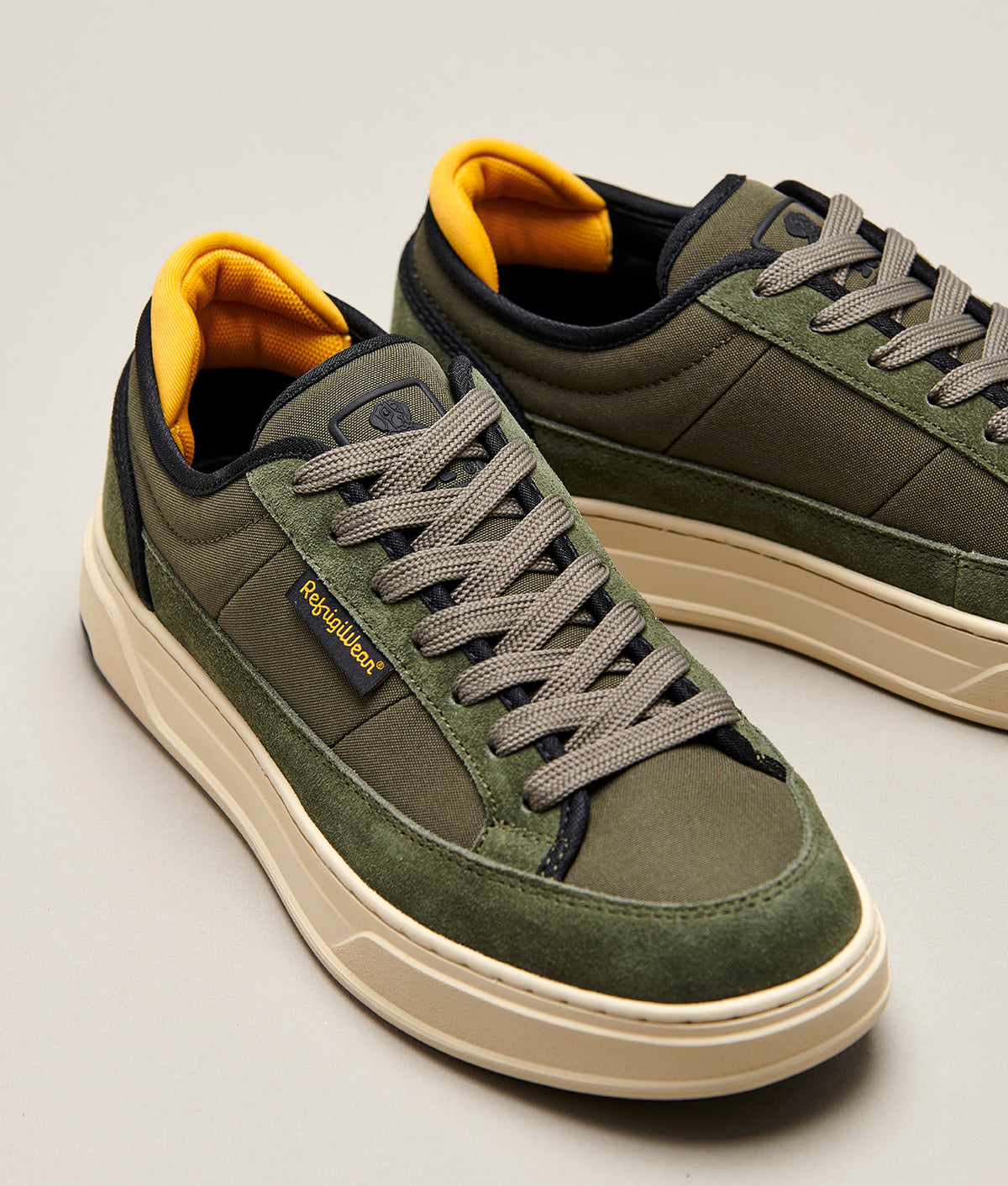 ACCESSORIES SOHO02 LEATHER SHOES MILITARY GREEN | RefrigiWear