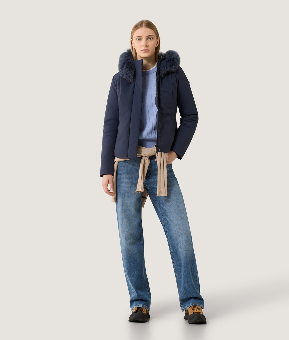 SHORT LADY TECH FUR JACKET
