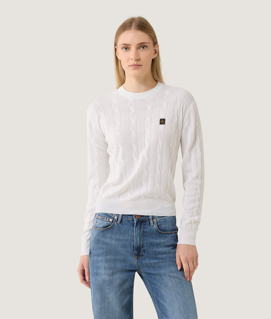 WINTER BRAIDS NALA KNITWEAR WHITE | RefrigiWear