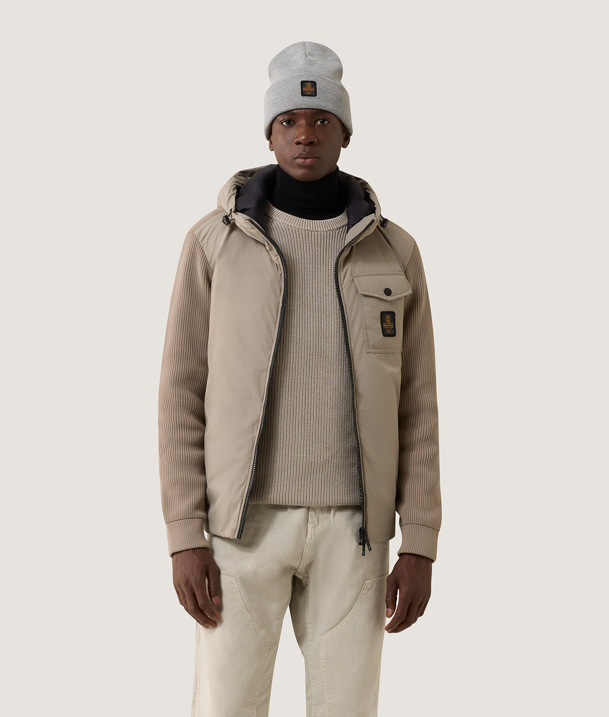 JACKETS HYBRID HOOD HUNTER PLAZA TAUPE | RefrigiWear