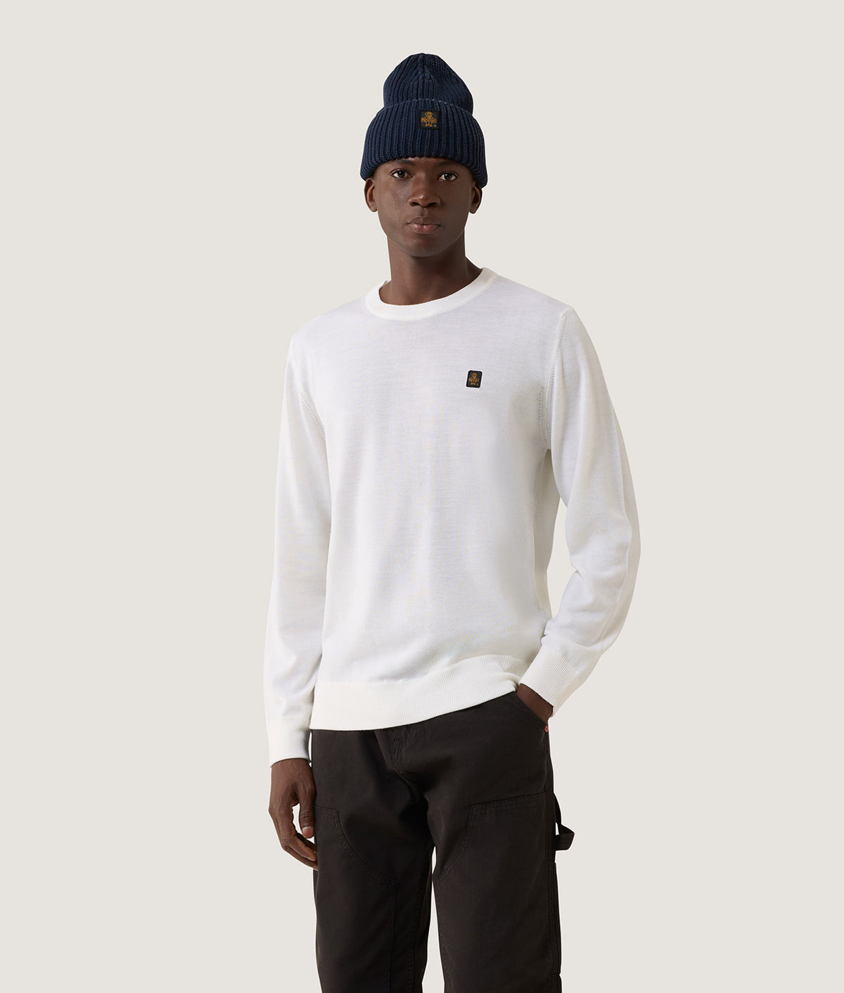 KNITWEAR BENNET PULLOVER WHITE | RefrigiWear