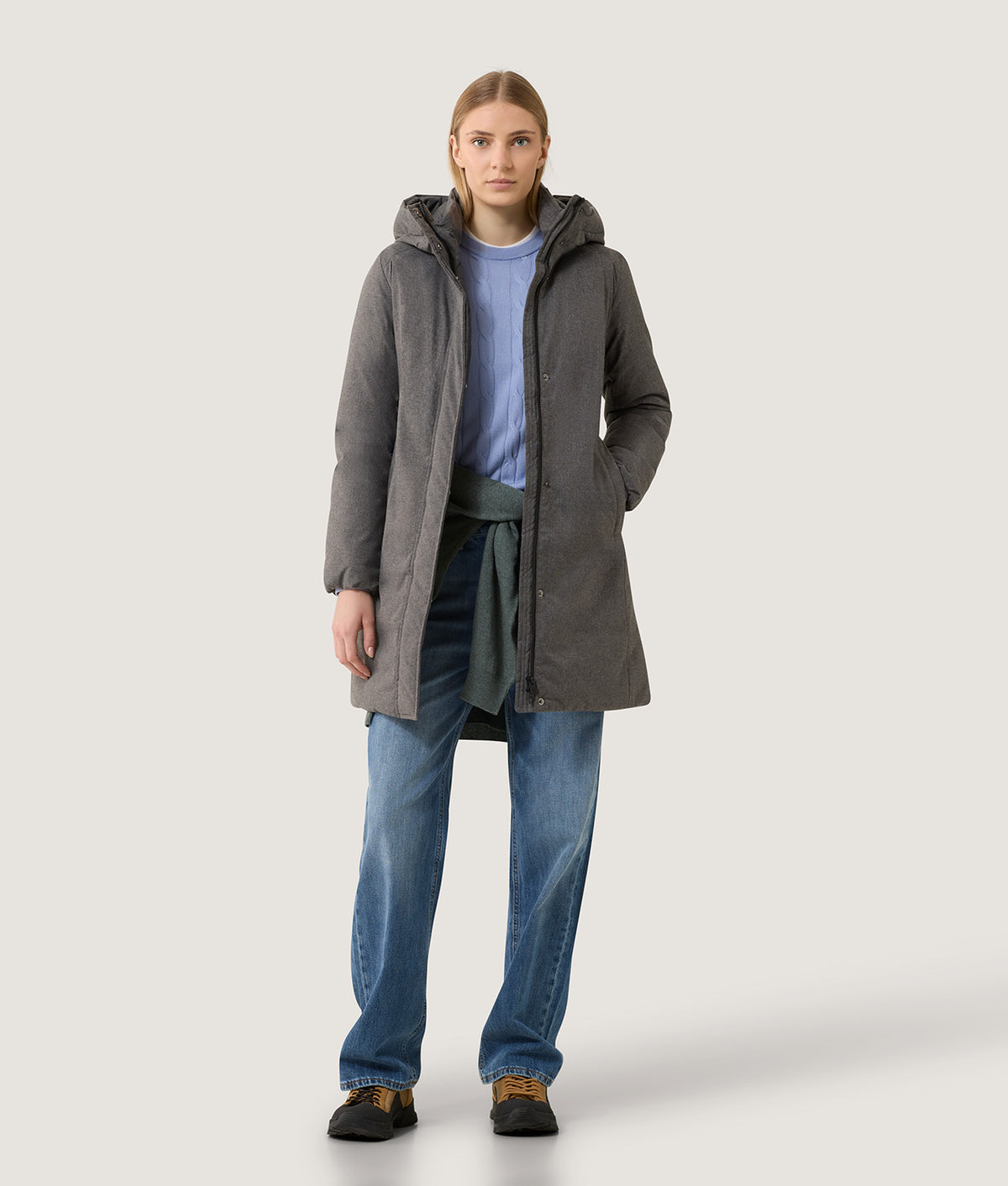 JACKETS LONG NEBLA TECH JACKET DARK GREY MELANGE | RefrigiWear