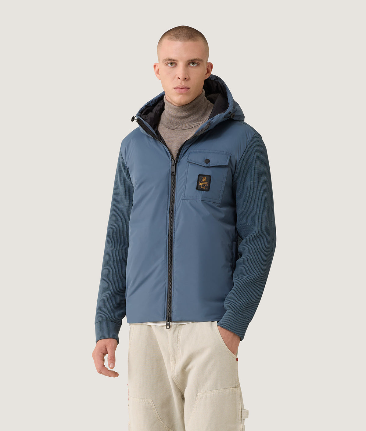 JACKETS HYBRID HOOD HUNTER BLUE MIRAGE | RefrigiWear
