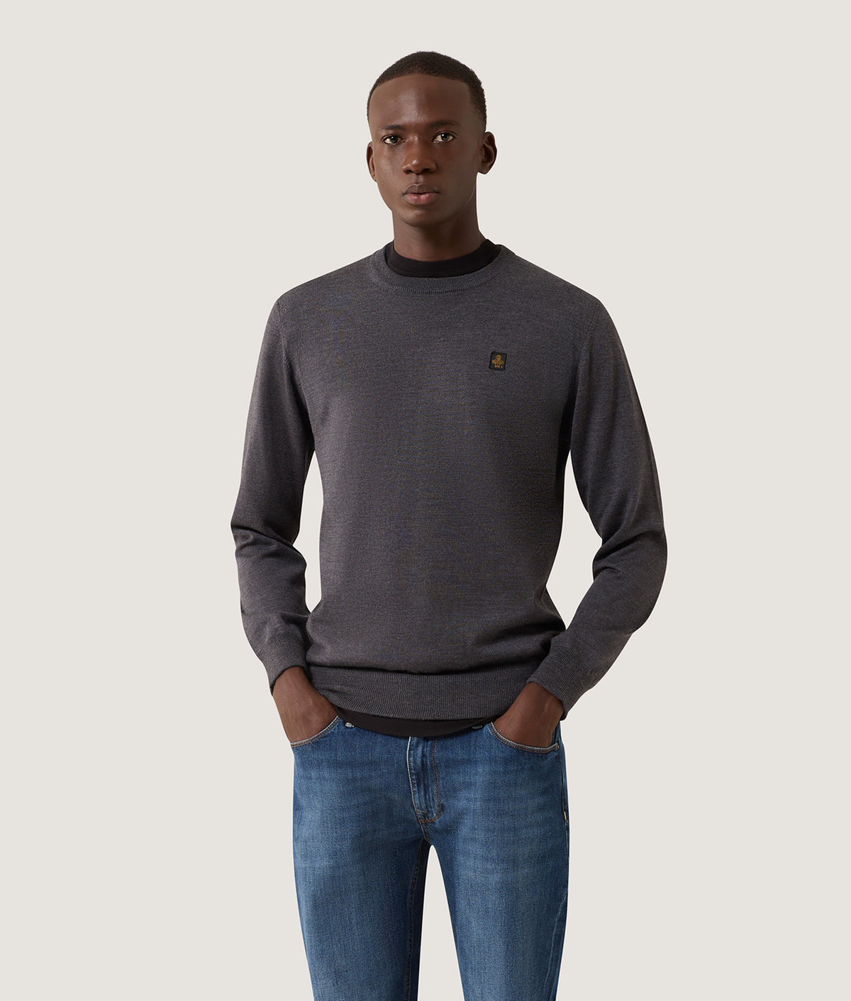 BENNET PULLOVER DARK GREY MELANGE | RefrigiWear