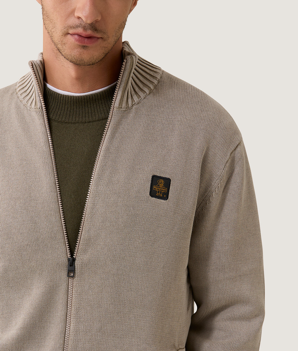 KNITWEAR COTTON SPENCER PULLOVER PLAZA TAUPE | RefrigiWear
