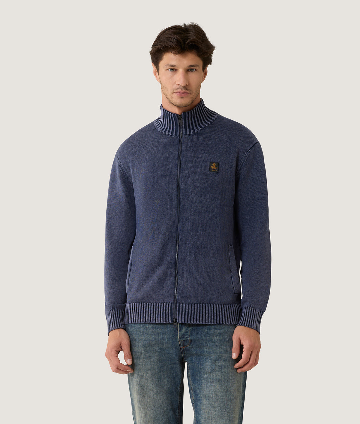 KNITWEAR COTTON SPENCER PULLOVER DARK BLUE | RefrigiWear