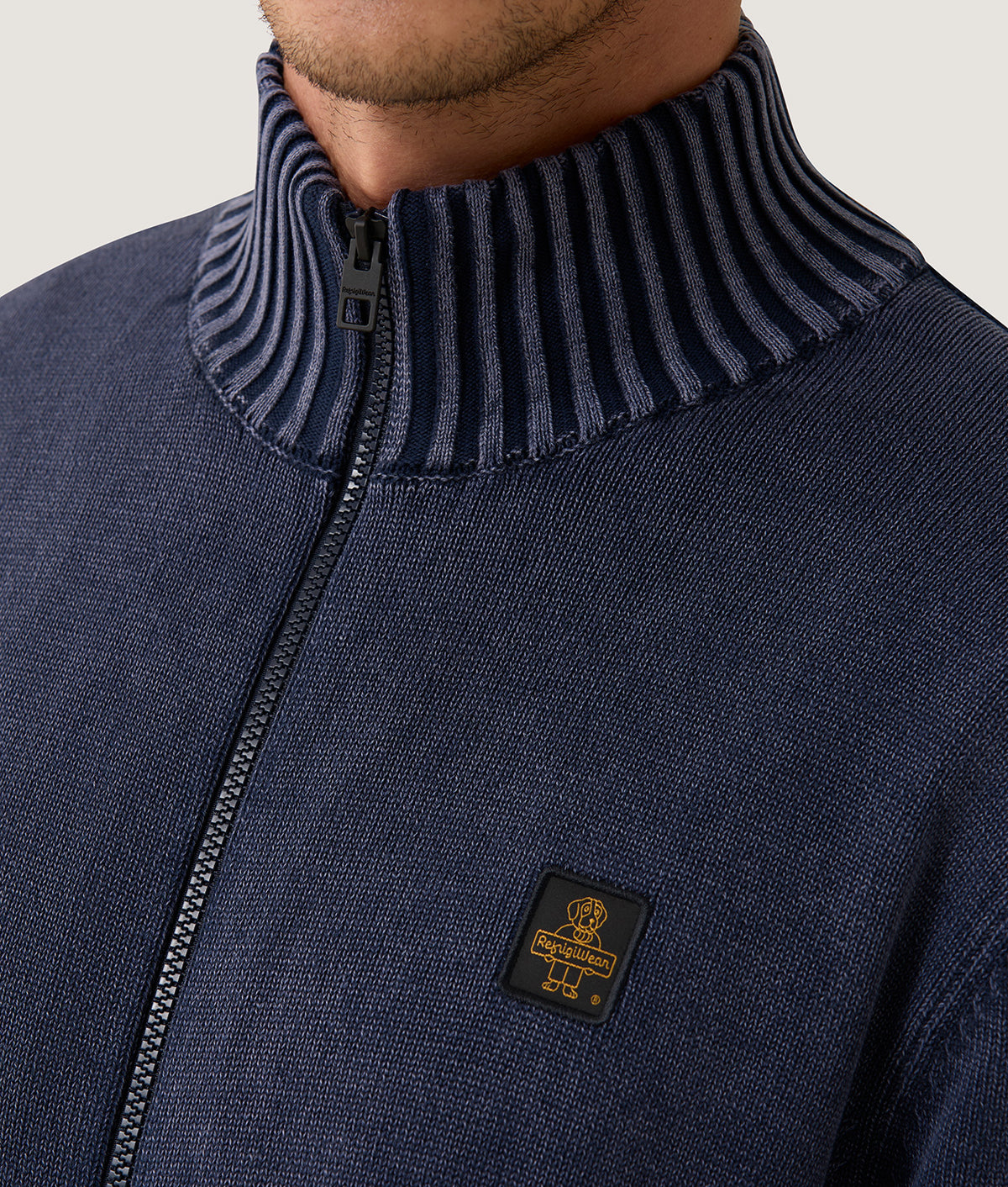 KNITWEAR COTTON SPENCER PULLOVER DARK BLUE | RefrigiWear