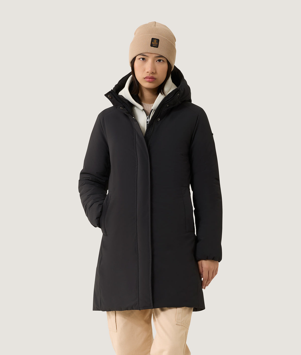 LONG NEBLA TECH JACKET BLACK | RefrigiWear
