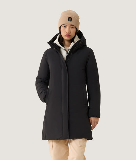 LONG NEBLA TECH JACKET BLACK | RefrigiWear