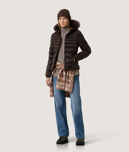 MEAD FUR JACKET BLACK COFFEE | RefrigiWear®