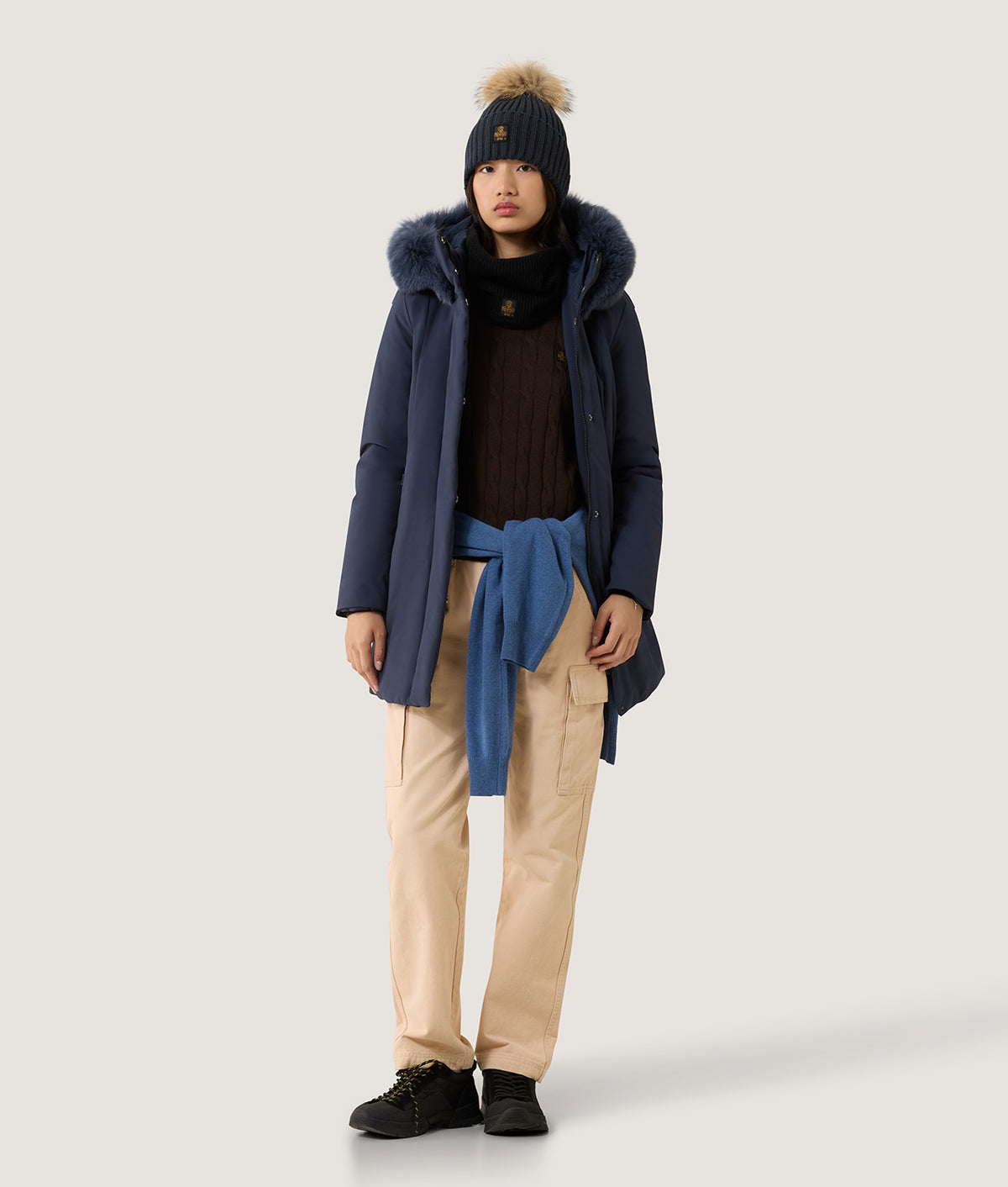 LADY TECH/1 FUR JACKET DARK BLUE | RefrigiWear