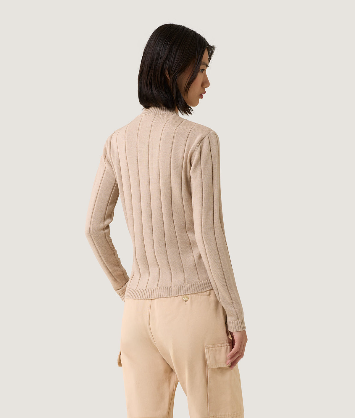 KNITWEAR ZELIA KNITWEAR PLAZA TAUPE | RefrigiWear