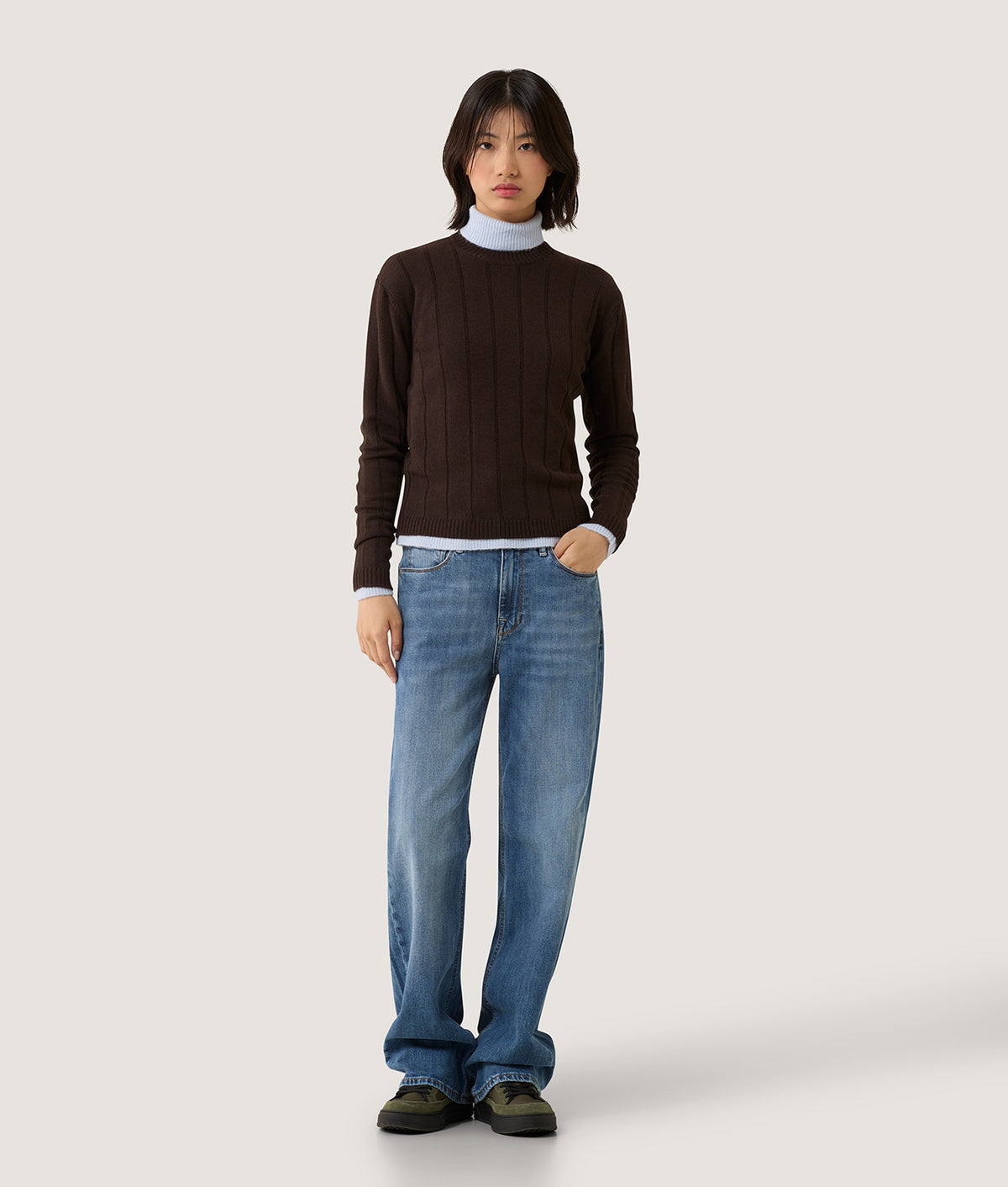 KNITWEAR ZELIA KNITWEAR COFFEE | RefrigiWear