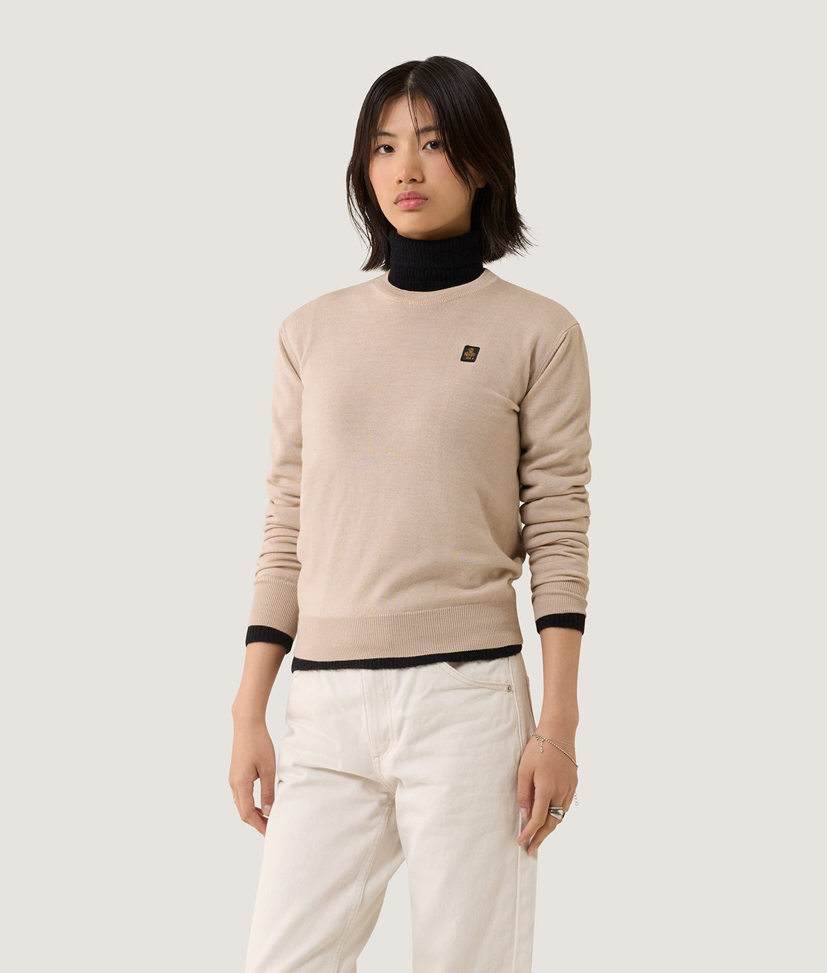 KNITWEAR NALA PATCH KNITWEAR PLAZA TAUPE | RefrigiWear®